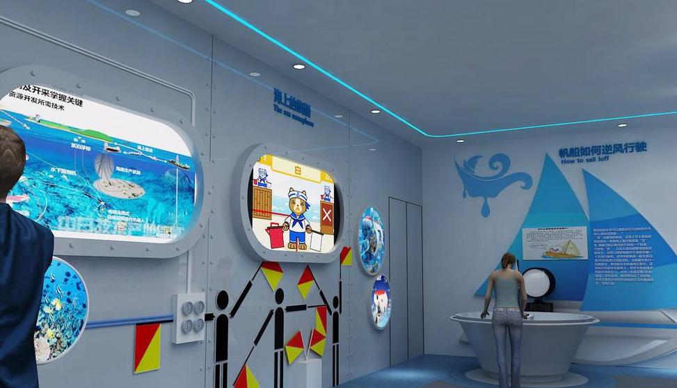 海洋展館設(shè)計多媒體與圖文展項，傳播海洋知識></a>
					</div>
					<div   id=